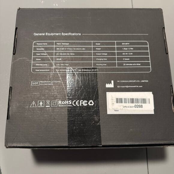 Shine Well Cordless Hand Massager with Heat + Compression Pain Reliever NEW - Picture 5 of 6